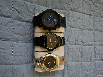 Set Of 4 Used Movado Mens Watches (Bold Masino Connect And Two-Tone) • $385