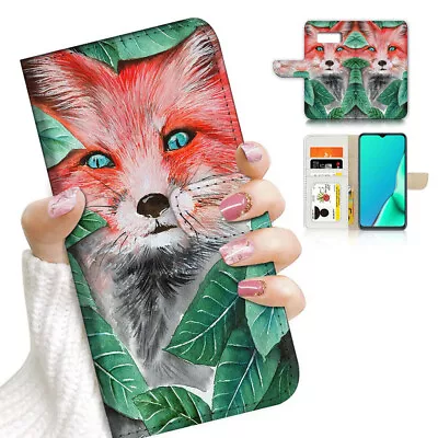 ( For Samsung S7 ) Wallet Flip Case Cover AJ23372 Fox • $12.99