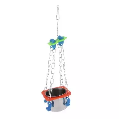 Parrot Food Water Feeder Bird Feeding Bowl For Macaw African • $6.97