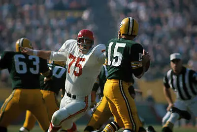 Football Super Bowl I Green Bay Packers Qb Bart Starr In Action 1967 OLD PHOTO 1 • $5.55