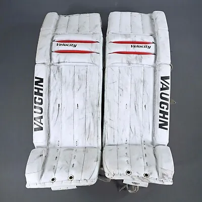 Vaughn Velocity Used Hockey Goalie Leg Pads Pro Stock New Jersey Devils NHL • $850