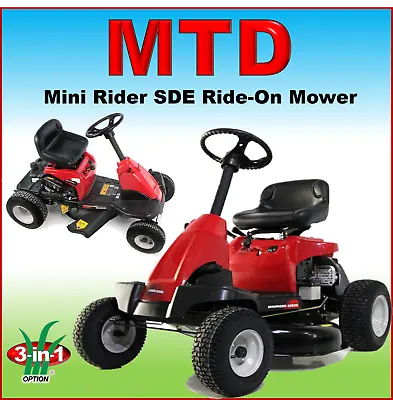 £1649 • Buy MTD Smart Mini Rider 60 SDE 24  Ride-On Mower Lawnmower Garden Tractor, In Stock