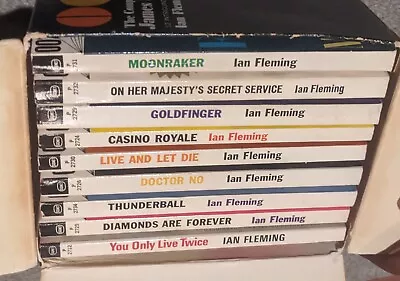 Lot Of 9 Vintage Signet Ian Fleming - James Bond Paperback Books Clean Shape • $55