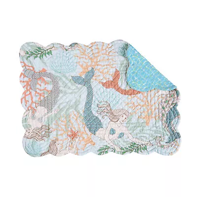 Dancing Waters Quilted Single Placemat 13 X 19 C&F Home • $13.99