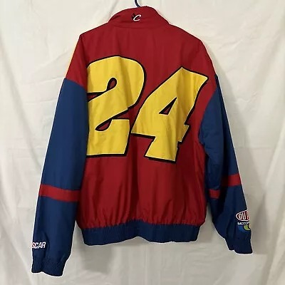 Vintage Chase Authentics Jeff Gordon #24 NASCAR Racing Puffer Jacket Sz XL • $42.95