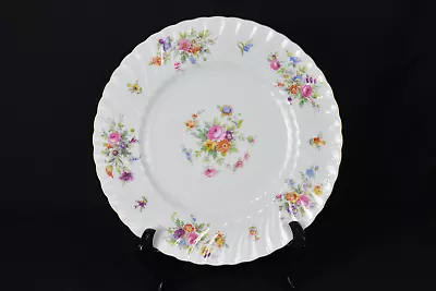 Minton Marlow Floral Dinner Plate 10 5/8  England  (1RS11102WH) • $13