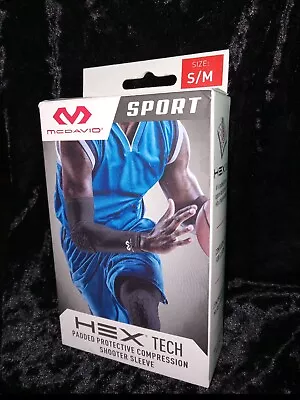 Mcdavid Arm Hex Tech Padded Protective Compression Black Shooter Sleeve Size S/M • $9.99