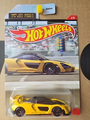 Hot Wheels 2021 - MCLAREN SENNA [YELLOW] NEAR MINT CARD GOOD COMBINED POSTAGE  • $9.95