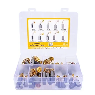 40Pcs 10 Sizes Electric Motor Carbon Brushes Replacement For Power Tool • $17.53