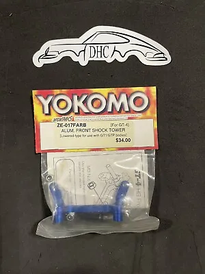 Yokomo Vintage RC Car Part # ZE-017FARB Blue Aluminum Front Shock Tower For GT-4 • $39.99