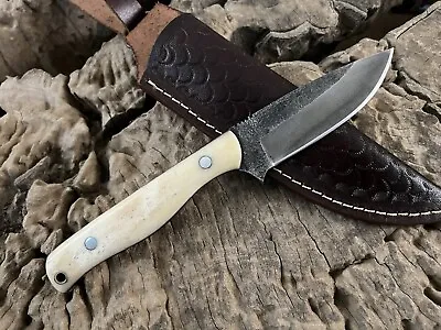 Custom Handemade Hunting Knife Bushcraft Camping EDC Skinning Knife With Sheath • $68