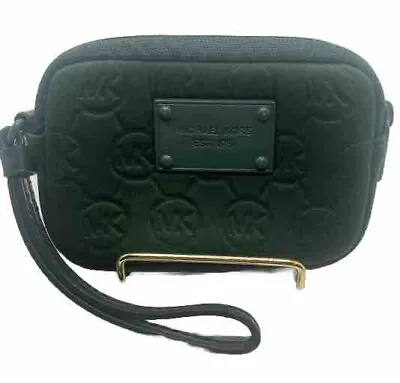 Michael Kors Signature Neoprene Water Resistant MK Green Small Wallet/wristlet • $18