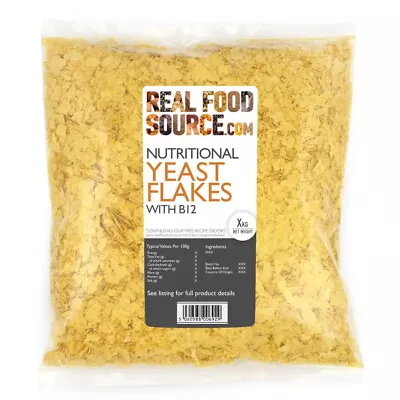 RealFoodSource - Nutritional Yeast Flakes 1kg • £17.59