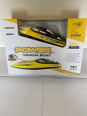 UDI R/C Power Venom Boat 25KM/H High Speed 2.4 GHZ Remote Control • $45