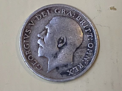 £4.50 • Buy 1914 George V Silver Sixpence, British Coin ,925 Silver