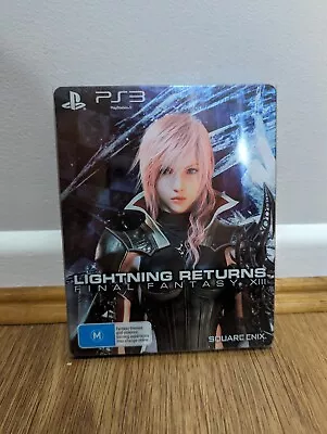 Final Fantasy 13 Xiii Lightning Returns Steelbook Sony PlayStation 3 Complete • $70