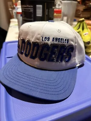 Vintage American Needle Los Angeles Dodgers Blockhead Snapback Cap Read • $30