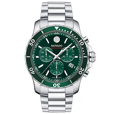 Movado Men's Series 800 Green Dial Watch - 2600179 • $935.71