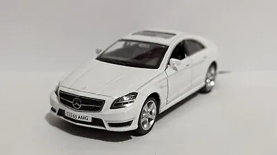 Mercedes Benz CLS 63 AMG C218 Model Car Scale 1:36 White Black • £13.49