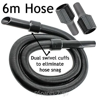 6m Extra Long Extension Pipe Hose Kit For Panasonic Vacuum Cleaner + Adaptors • £23.49