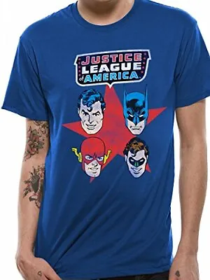 Justice League Of America DC Comics Men's T-Shirt Large Brand New With Tag • £6.99