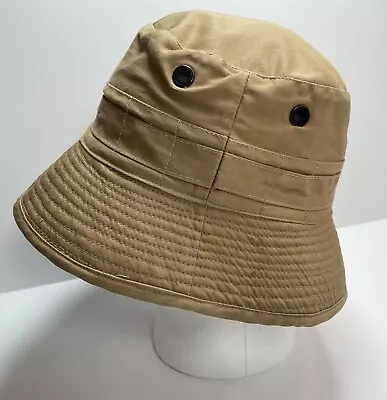 Vintage 80s Banana Republic Bucket Hat Tan Medium • $16.99