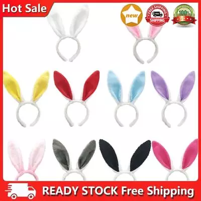 Plush Easter Rabbit Ears Bunnys Ear Head Band For Kids & Adults For Women Girls • £3.47