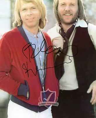 Benny Andersson Bjorn Alvaeus ABBA Signed 10x8 Photo AFTAL OnlineCOA • £131.25