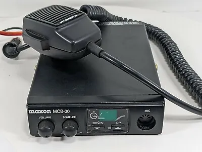 Maxon  Compact 40 Cannel CB Radio W/ Microphone MCB-30 Tested Works • $19.95