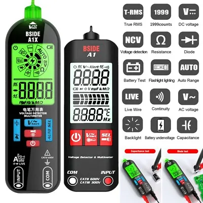 Digital Multimeter Voltmeter BSIDE AC DC Ammeter Ohmmeter Volt Meter Tester Ohm • $19.98