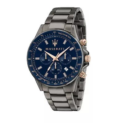 MASERATI SFIDA Men's Watch R8873640001 Stainless Steel Analogue Watch 44 Mm • $360.83