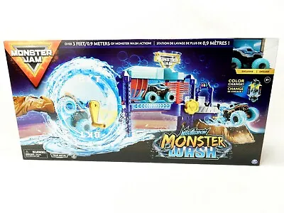 $14.95 • Buy Megalodon Monster Wash, Monster Jam Play Set, Monster Truck Wash Play Set