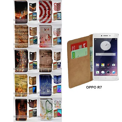 $13.98 • Buy For OPPO Series - Music Note Theme Print Wallet Mobile Phone Case Cover #1
