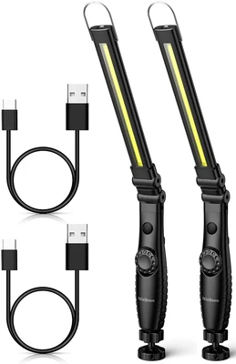 £35.97 • Buy LED Work Light，800 Lumens Foldable Rechargeable Cob Work Light With Mag