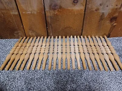 Lot Of 24 Unstained 14  Wood Stair Spindles • $74.95