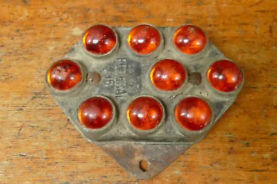 Vintage 1930s/1940s Automobile Motorcycle Federal 95 Red Glass Marble Reflector • $74.95