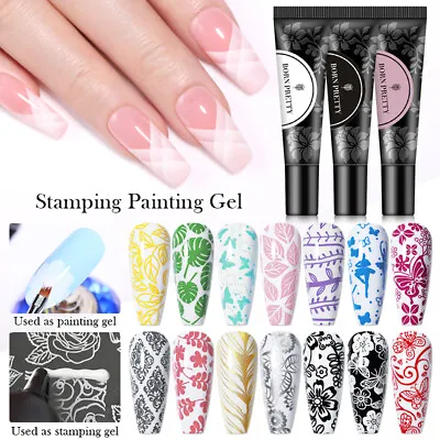 BORN PRETTY Nail Stamping Painting Gel Soak Off Nail Art Stamping Plate Polish • $5.49
