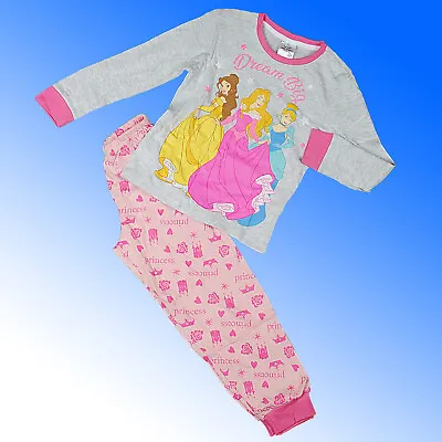 Girls Disney Princess Pyjamas Cinderella Belle Aurora  Age 5 6 7 8 Years • £5.97