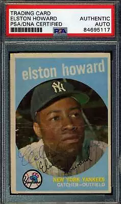 Elston Howard PSA DNA Signed 1959 Topps Autograph • $158.62