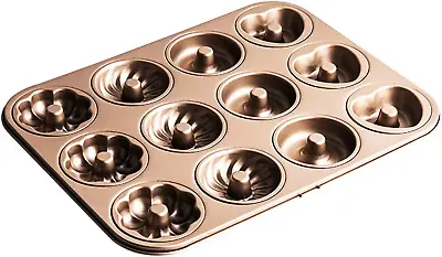 Doughnut Mould Tin Non-Stick Carbon Steel Baking Tray Donut Cake Biscuit Bagel M • $33.63