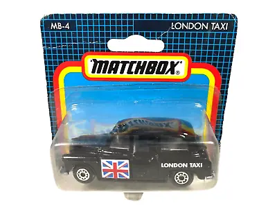 MB-4 Matchbox London Taxi W/Flag~ Sealed 1991 Die Cast • $14.95