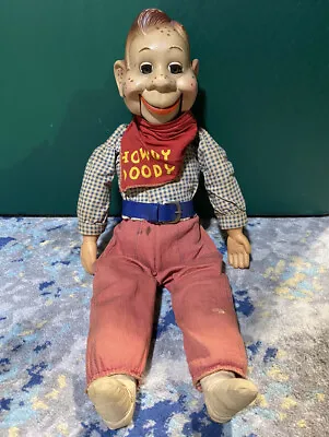 Howdy Doody 1950's Ventriloquist Doll - Sleep Eyes - 19  Tall  By Ideal Toys (R) • $89.99