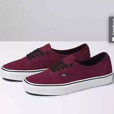 Vans Authentic Port Royale Red  PurpleUnisex Skate Sneakers • $38