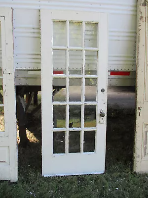 Door 02:     Antique Victorian Solid Wood Door  32 1/4  W  X 80 H • $245