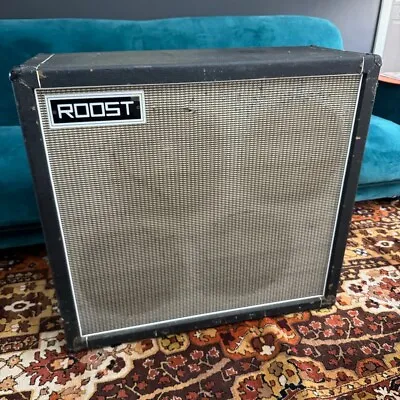 Vintage 1970s Roost Offset 4x12 Guitar Amplifier Speaker Cabinet W/ Fane 122581 • £795