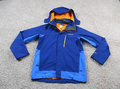 Patagonia Jacket Mens Small Blue Snowshot H2no Ski Snowboard Shell Waterproof • $139.97