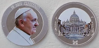 Vatican Medal 2013 Pope Francis IN Color • $11.38