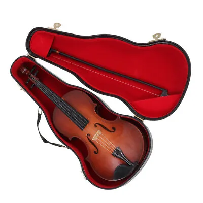 Wooden Violin Display Prop Miniature Violin Model Violin Display Model • $17.92