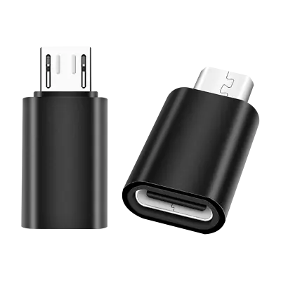 Wall Car Charger Type C Female To Micro USB Male Converter For Samsung Acer HTC • $8.99