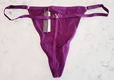 Victoria's Secret VERY SEXY V-Hardware V-String - XL - VS Purple Panty NWT • $14.95